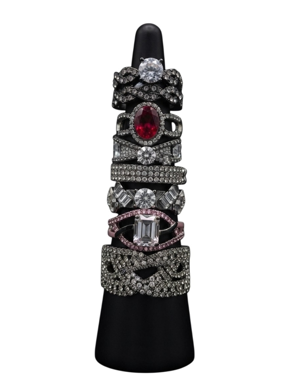 Bundle of 7 Paparazzi stretch rings